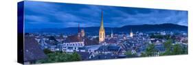 City Skyline, Zurich, Switzerland-Jon Arnold-Stretched Canvas