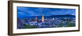 City Skyline, Zurich, Switzerland-Jon Arnold-Framed Photographic Print