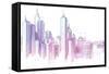 City Skyline-Leks-Framed Stretched Canvas