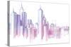 City Skyline-Leks-Stretched Canvas