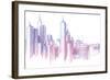 City Skyline-Leks-Framed Art Print