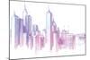 City Skyline-Leks-Mounted Art Print