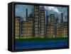 City Skyline-prawny-Framed Stretched Canvas