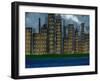 City Skyline-prawny-Framed Art Print