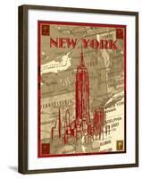 City Stops III-Nicholas Biscardi-Framed Art Print