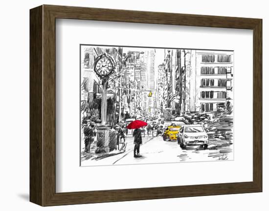 City Street Study-Loui Jover-Framed Art Print