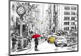 City Street Study-Loui Jover-Mounted Art Print