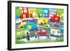 City Street - Turtle-Marcus Cutler-Framed Giclee Print