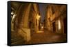 City Street-Sebastien Lory-Framed Stretched Canvas