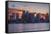 City Sunset-Michael Blanchette Photography-Framed Stretched Canvas