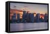 City Sunset-Michael Blanchette Photography-Framed Stretched Canvas