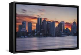 City Sunset-Michael Blanchette Photography-Framed Stretched Canvas