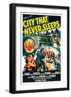 City That Never Sleeps-null-Framed Art Print