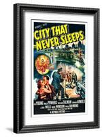 City That Never Sleeps-null-Framed Art Print