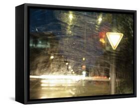 City Traffic, Traffic Light, Traffic Signs, Look Windscreen, Scuffs-Fact-Framed Stretched Canvas