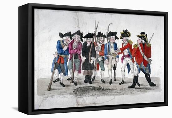 City Traind Bands, 1789-John Nixon-Framed Stretched Canvas