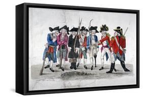 City Traind Bands, 1789-John Nixon-Framed Stretched Canvas