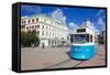 City Tram, Drottningtorget, Gothenburg, Sweden, Scandinavia, Europe-Frank Fell-Framed Stretched Canvas