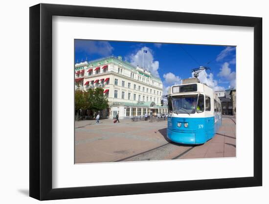 City Tram, Drottningtorget, Gothenburg, Sweden, Scandinavia, Europe-Frank Fell-Framed Photographic Print
