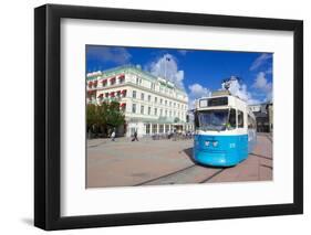 City Tram, Drottningtorget, Gothenburg, Sweden, Scandinavia, Europe-Frank Fell-Framed Photographic Print