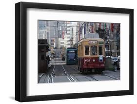 City Tram, Hiroshima, Western Honshu, Japan, Asia-Stuart Black-Framed Photographic Print