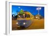 City Trams at Dusk, Drottningtorget, Gothenburg, Sweden, Scandinavia, Europe-Frank Fell-Framed Photographic Print