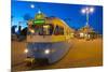 City Trams at Dusk, Drottningtorget, Gothenburg, Sweden, Scandinavia, Europe-Frank Fell-Mounted Photographic Print