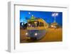 City Trams at Dusk, Drottningtorget, Gothenburg, Sweden, Scandinavia, Europe-Frank Fell-Framed Photographic Print