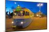 City Trams at Dusk, Drottningtorget, Gothenburg, Sweden, Scandinavia, Europe-Frank Fell-Mounted Photographic Print