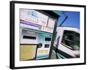 City Trams, Piccadilly Gardens, Manchester, England, United Kingdom-Neale Clarke-Framed Photographic Print