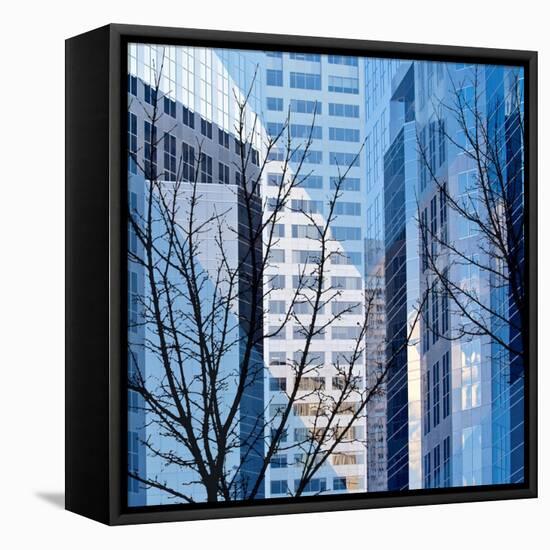 City Trees I-Kevin Calaguiro-Framed Stretched Canvas
