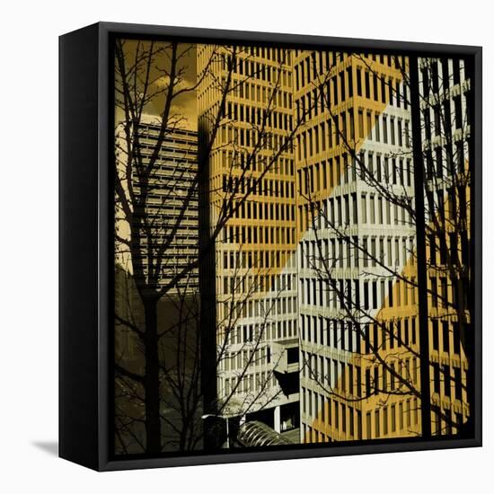 City Trees II-Kevin Calaguiro-Framed Stretched Canvas