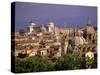 City View and Monumento Vittorio Emanuele Il, The Vatican, Rome, Italy-Walter Bibikow-Stretched Canvas