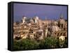 City View and Monumento Vittorio Emanuele Il, The Vatican, Rome, Italy-Walter Bibikow-Framed Stretched Canvas