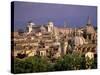 City View and Monumento Vittorio Emanuele Il, The Vatican, Rome, Italy-Walter Bibikow-Stretched Canvas