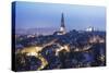 City View, Bern, Switzerland, Europe-Christian Kober-Stretched Canvas