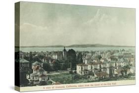 City View from City Hall Tower - Alameda, CA-Lantern Press-Stretched Canvas