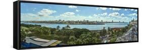 City view from Morro Castle, Havana, Cuba-null-Framed Stretched Canvas