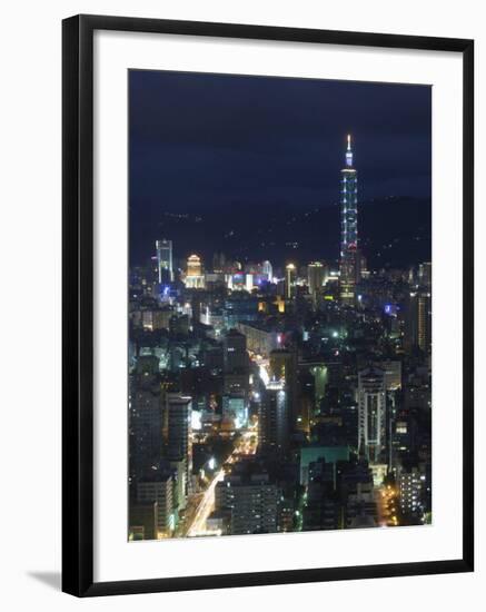 City View from Observatory Tower, Taipei City, Taiwan-Christian Kober-Framed Photographic Print