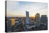 City View from Palace of Culture and Science, Warsaw, Poland, Europe-Christian Kober-Stretched Canvas