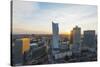 City View from Palace of Culture and Science, Warsaw, Poland, Europe-Christian Kober-Stretched Canvas