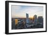 City View from Palace of Culture and Science, Warsaw, Poland, Europe-Christian Kober-Framed Photographic Print