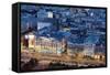 City View from Palace of Culture and Science, Warsaw, Poland, Europe-Christian Kober-Framed Stretched Canvas