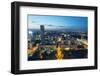 City View from Palace of Culture and Science, Warsaw, Poland, Europe-Christian Kober-Framed Photographic Print