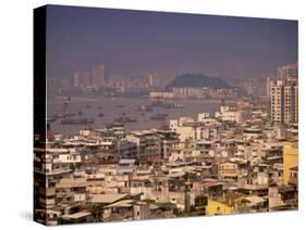 City View from Penha Hill, Macau, China-Walter Bibikow-Stretched Canvas