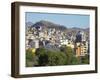 City view from Plato. The capital Praia on the Ilha de Santiago, Cape Verde.-Martin Zwick-Framed Premium Photographic Print