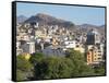 City view from Plato. The capital Praia on the Ilha de Santiago, Cape Verde.-Martin Zwick-Framed Stretched Canvas