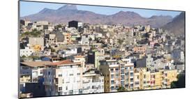 City view from Plato towards the western quarters. The capital Praia on Santiago Island-Martin Zwick-Mounted Photographic Print