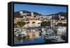 City View from Port Tino Rossi, Ajaccio, Corsica, France-Walter Bibikow-Framed Stretched Canvas
