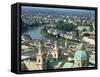 City View from the Fortress, Salzburg, Austria, Europe-Jean Brooks-Framed Stretched Canvas